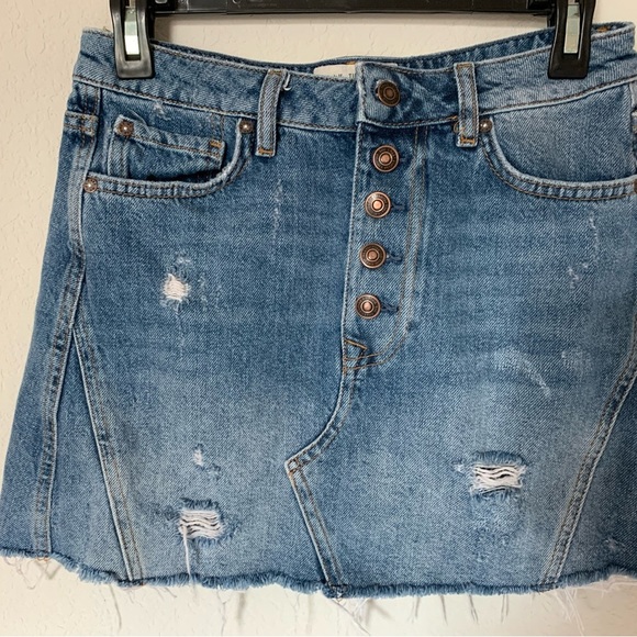 We The Free Denim Mini Skirt - Picture 3 of 8